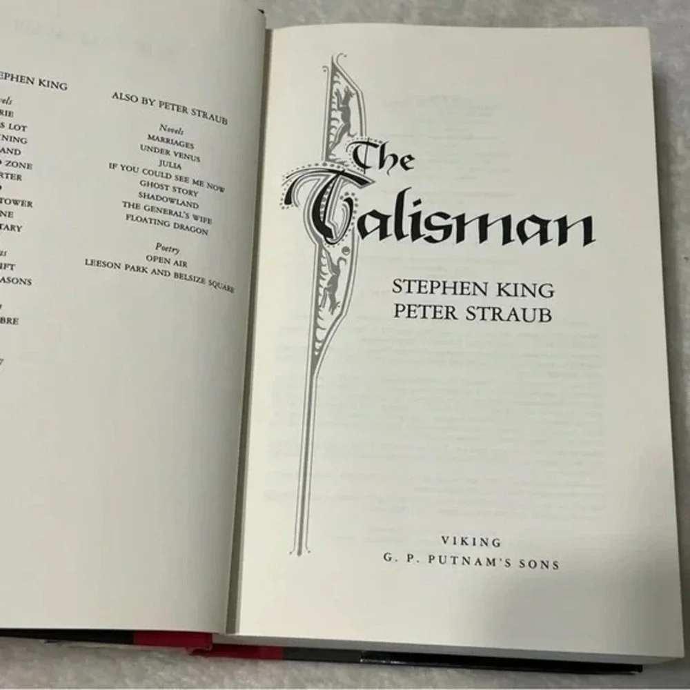 The Talisman Stephen King Peter Staub 1st Edition Hardcover Vintage 1984